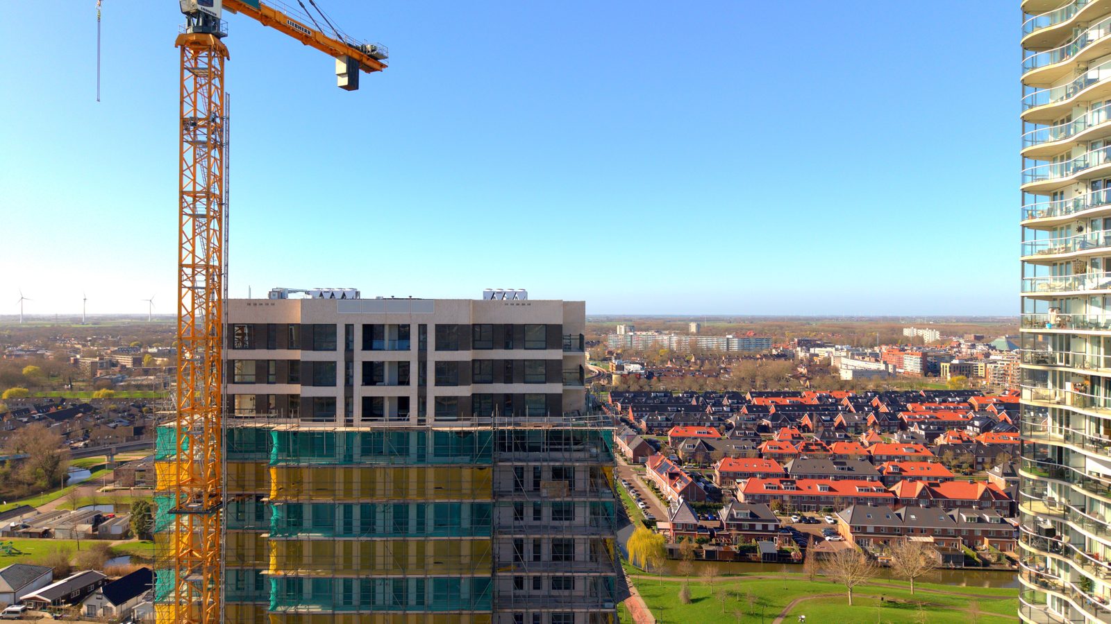 Drone inspectie bouwproject Rotterdam